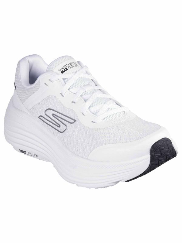 SKECHERS MAX CUSHION - BIANCO-NERO