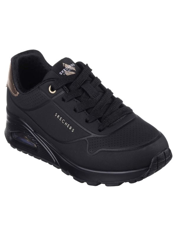 SNEAKERS UNO GEN1 SKECHERS RAGAZZI NERO ORO