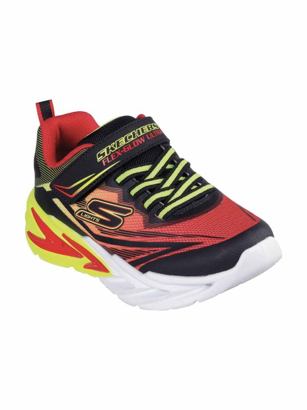 SKECHERS FLEX-GLOW - ROSSO NERO