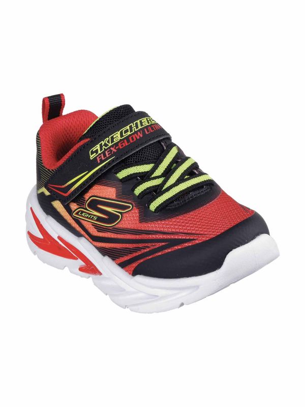 SKECHERS FLEX-GLOW - ROSSO NERO