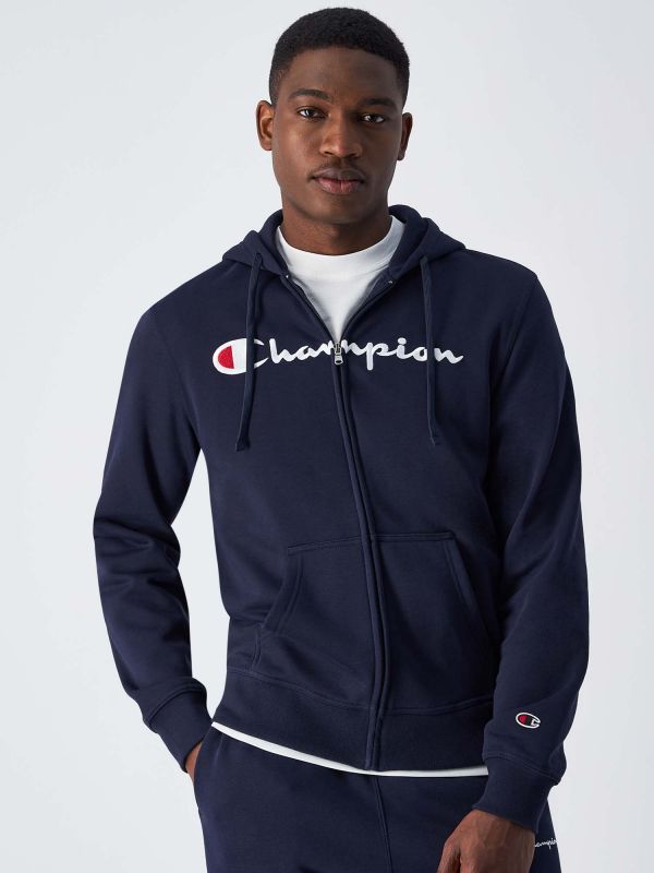 Felpa champion zip cappuccio on sale