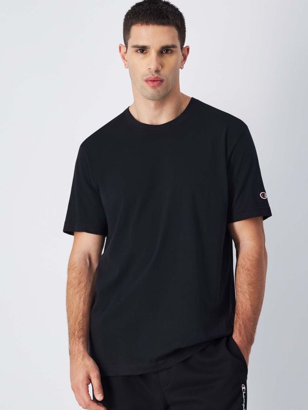 T SHIRT CHAMPION DA UOMO NERO 220267 NBK Online a 11 96 Meca Moda Dress Shoes