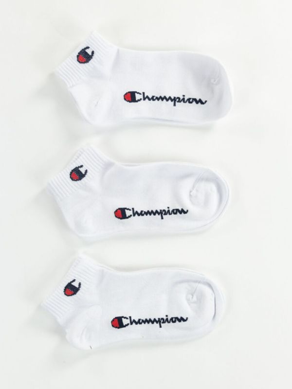 CHAMPION CALZE 3 PEZZI - BIANCO