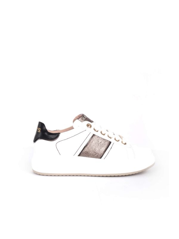 SNEAKERS CON BANDE A RILIEVO KEYS DONNA BIANCO