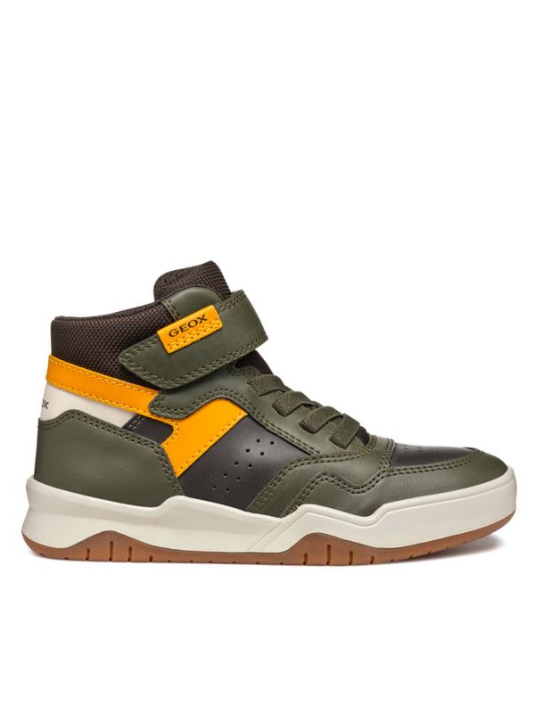 SNEAKERS ALTE CON STRAPPO PERTH GEOX BAMBINO VERDE