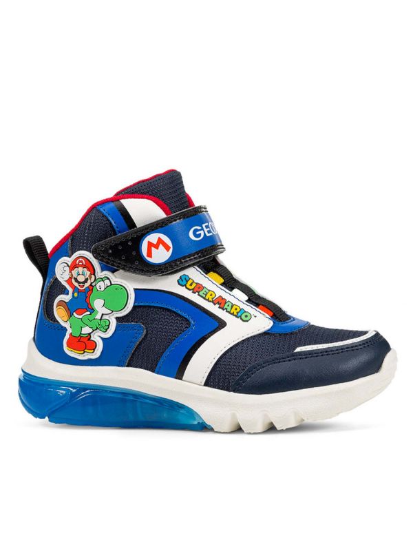 SNEAKERS CIBERDRON CON LUCI GEOX DA BAMBINO BLU