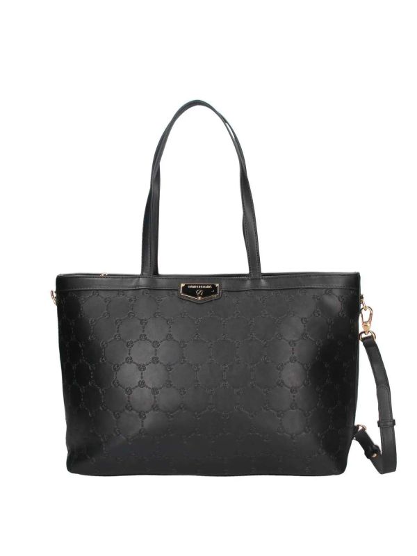 BORSA ADA SHOPPING MONOGRAM GATTINONI DONNA NERO