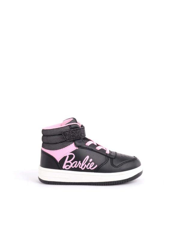 SNEAKERS CON STRAPPO BARBIE BAMBINA LEOMIL NERO ROSA