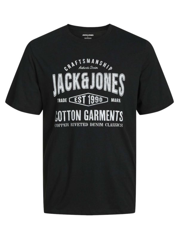 JACK&JONES JEANS TEE - NERO