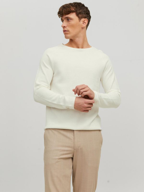 J&J NOOS HILL KNIT - PANNA