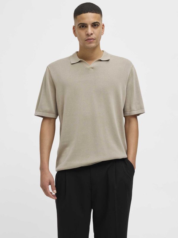 JACK&JONES LEO POLO - BEIGE