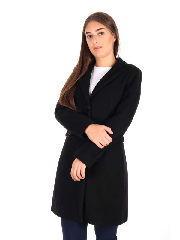 CAPPOTTO BARONETTO MIDI ARTIGLI DONNA NERO