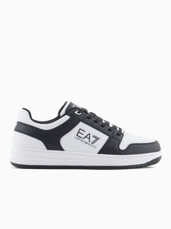 SNEAKERS BASSE EMPORIO ARMANI 7 DA UOMO BIANCO-NERO