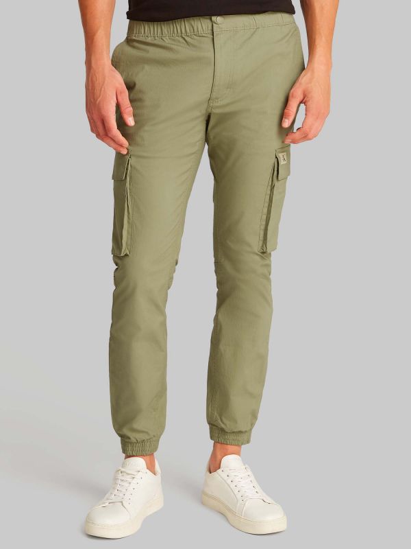 PANTALONI SKINNY CARGO CALVIN KLAIN JEANS UOMO VERDE