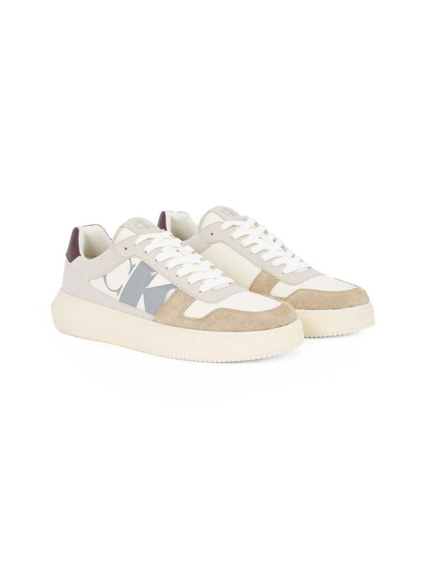 SNEAKERS CHUNKY CUPSOLE CALVIN KLEIN DA UOMO CREMA