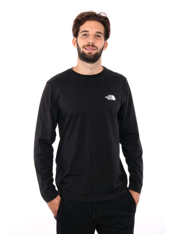 T-SHIRT A MANICA LUNGA SIMPLE DOME THE NORTH FACE UOMO NERO