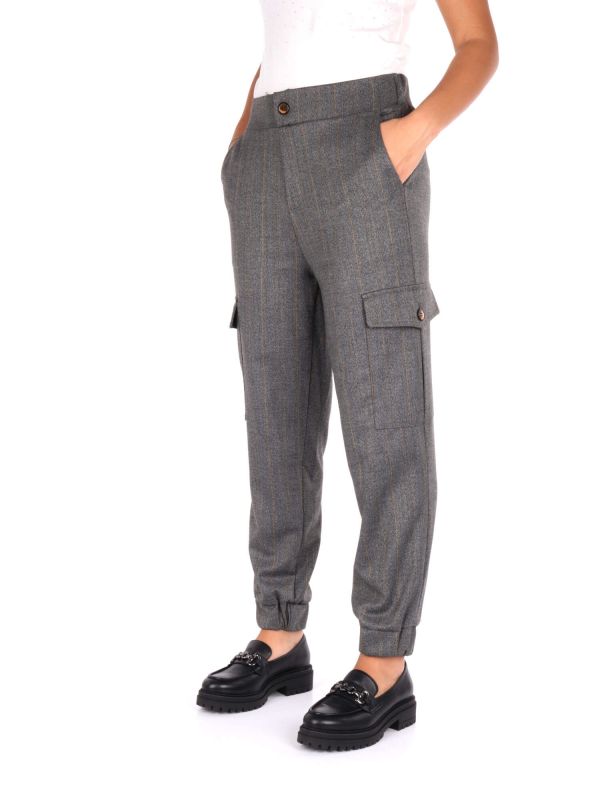 PANTALONE CARGO EFFEPI DONNA GRIGIO