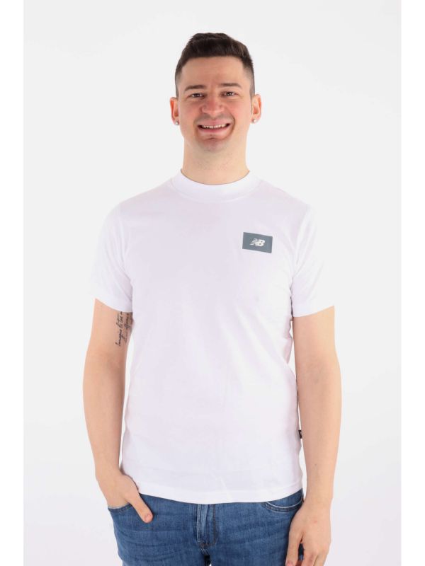 T-SHIRT MANICA CORTA NEW BALANCE DA UOMO BIANCO