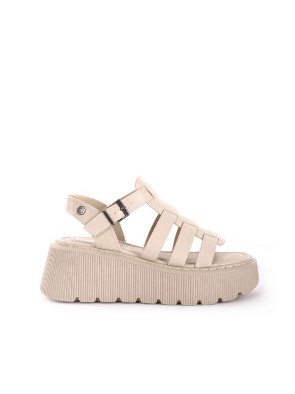 SANDALO CON ZEPPA REFRESH DONNA BEIGE