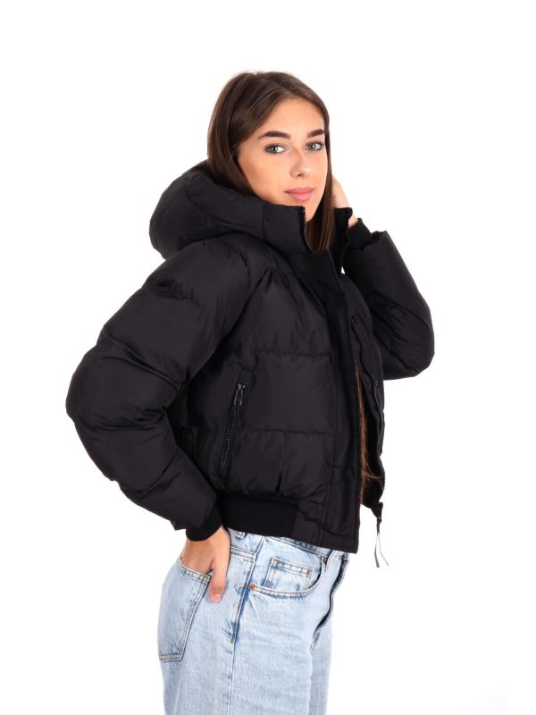 GIUBBINO BOMBER SUPERDRY DONNA NERO