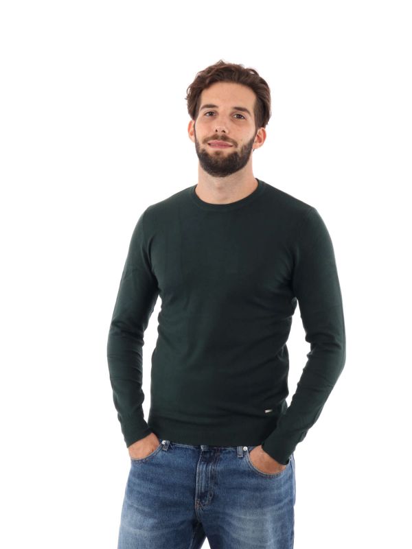 MAGLIA GIROCOLLO GIANNI LUPO UOMO VERDE SCURO