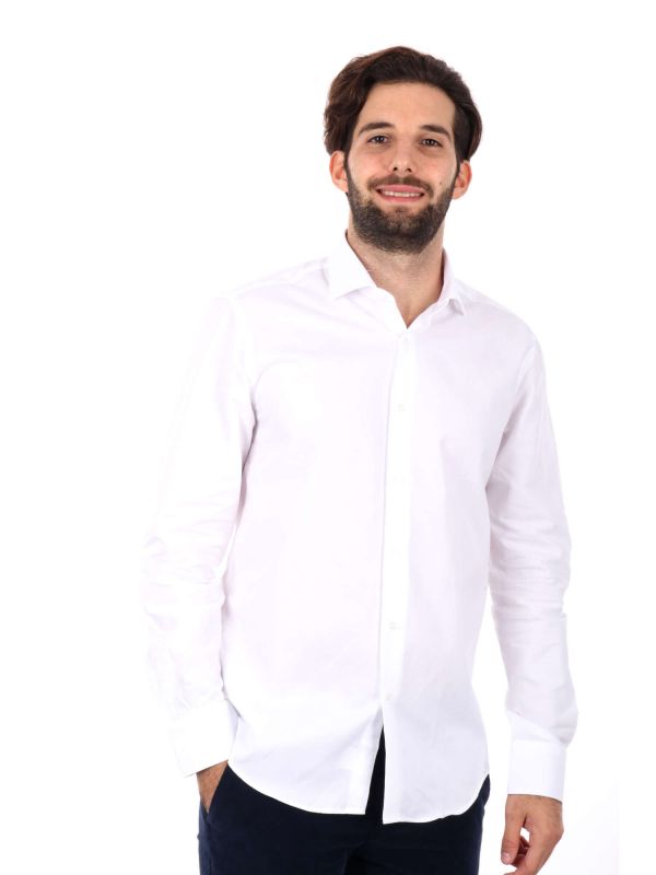 F.B. CAMICIA ML - BIANCO