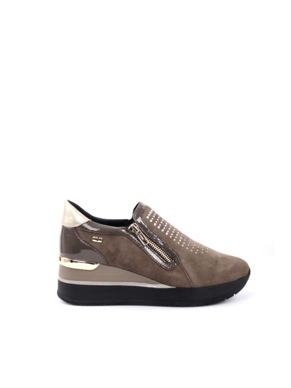 SLIPON SUEDE VALLEVERDE DONNA VISONE