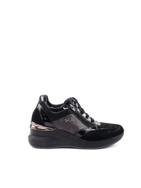 SNEAKERS CON ZEPPA VALLEVERDE DONNA NERO