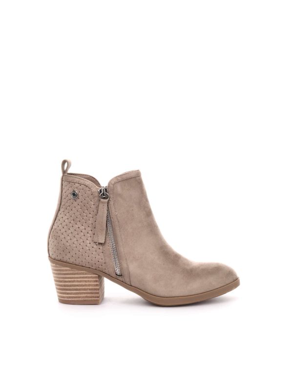 STIVALETTO CON ZIP REFRESH DONNA TAUPE