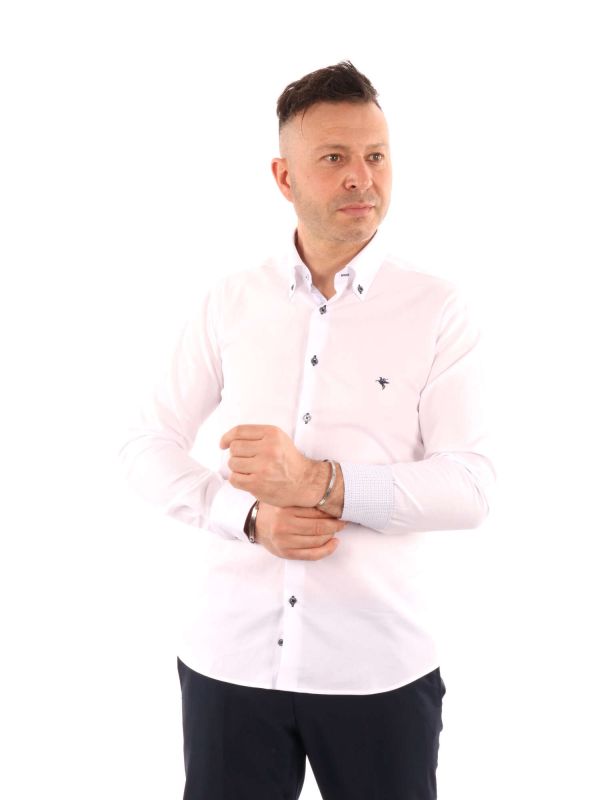 CAMICIA MALAGA FB UOMO BIANCO