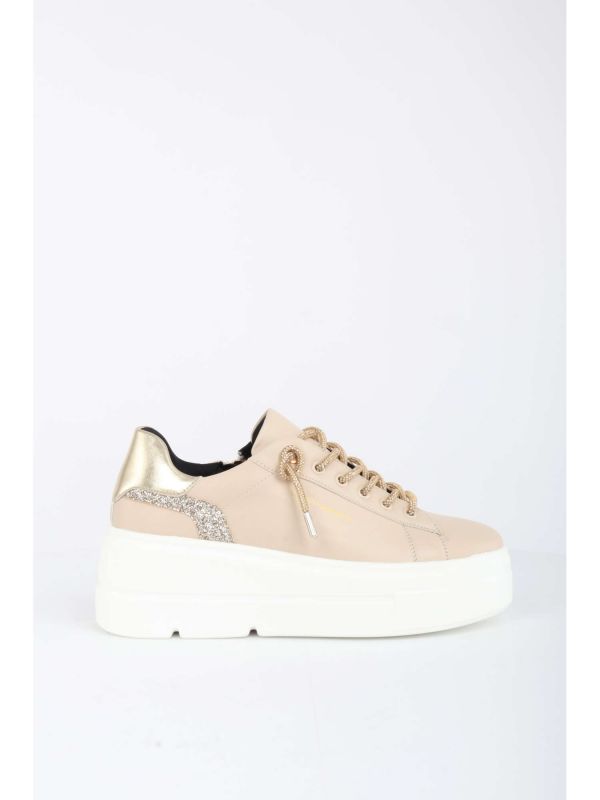 SNEAKERS CON PLATFORM QUEEN HELENA DONNA BEIGE