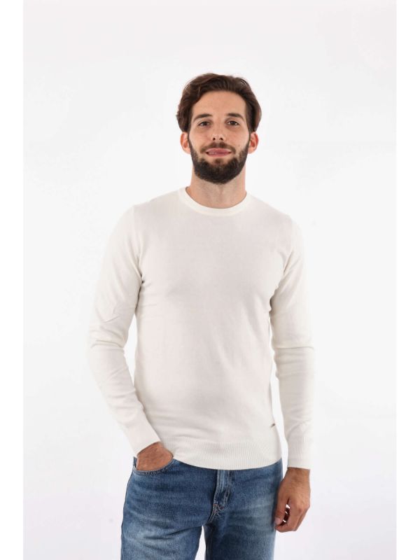 MAGLIA GIROCOLLO GIANNI LUPO UOMO PANNA