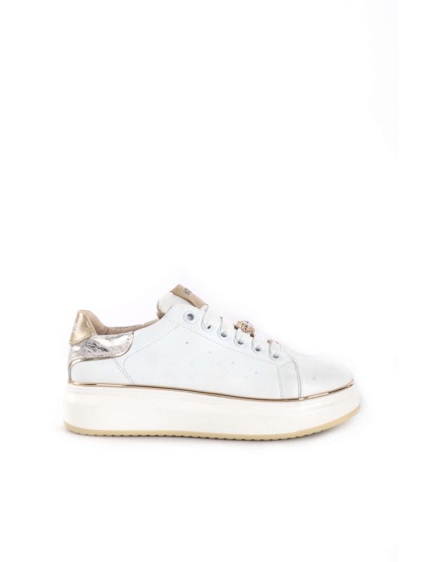 SNEAKERS CON CHARME SINISA KEYS DONNA BIANCO ORO