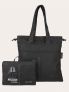 TUCANO SHOPPER PIEGH - NERO - 0