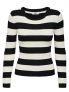 JDY PLUM L/S O-NECK - NERO-BIANCO - 1