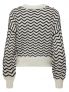 JDY RITA L/S SHORT - BIANCO-NERO - 1