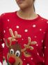 VERO MODA SNOWY DEER - ROSSO - 3