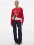 VERO MODA SNOWY DEER - ROSSO - 4